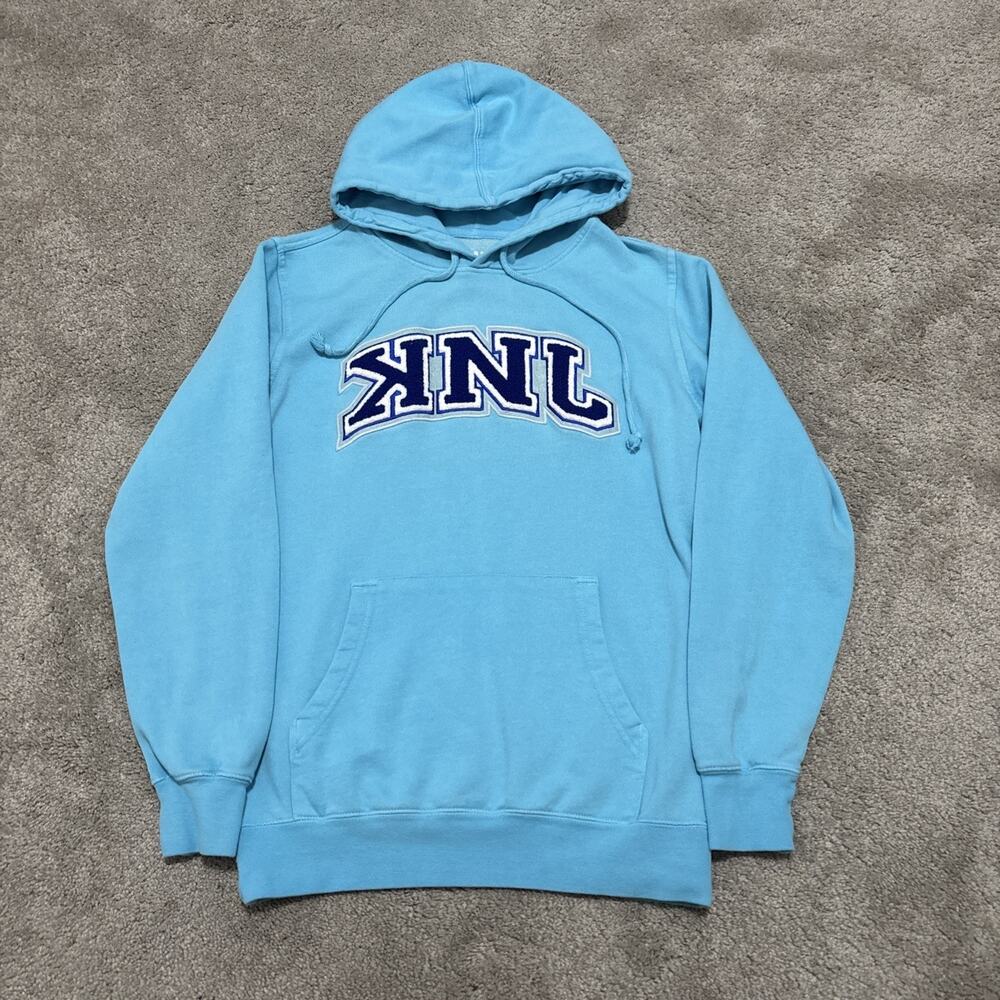 KNJ Worldwide Mens Size Small Pullover Hoodie Blue FanJoy